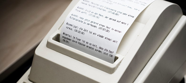 Image of a receipt printer